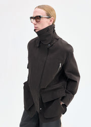 Oversized Field Jacket - Chocolate - CO Collections